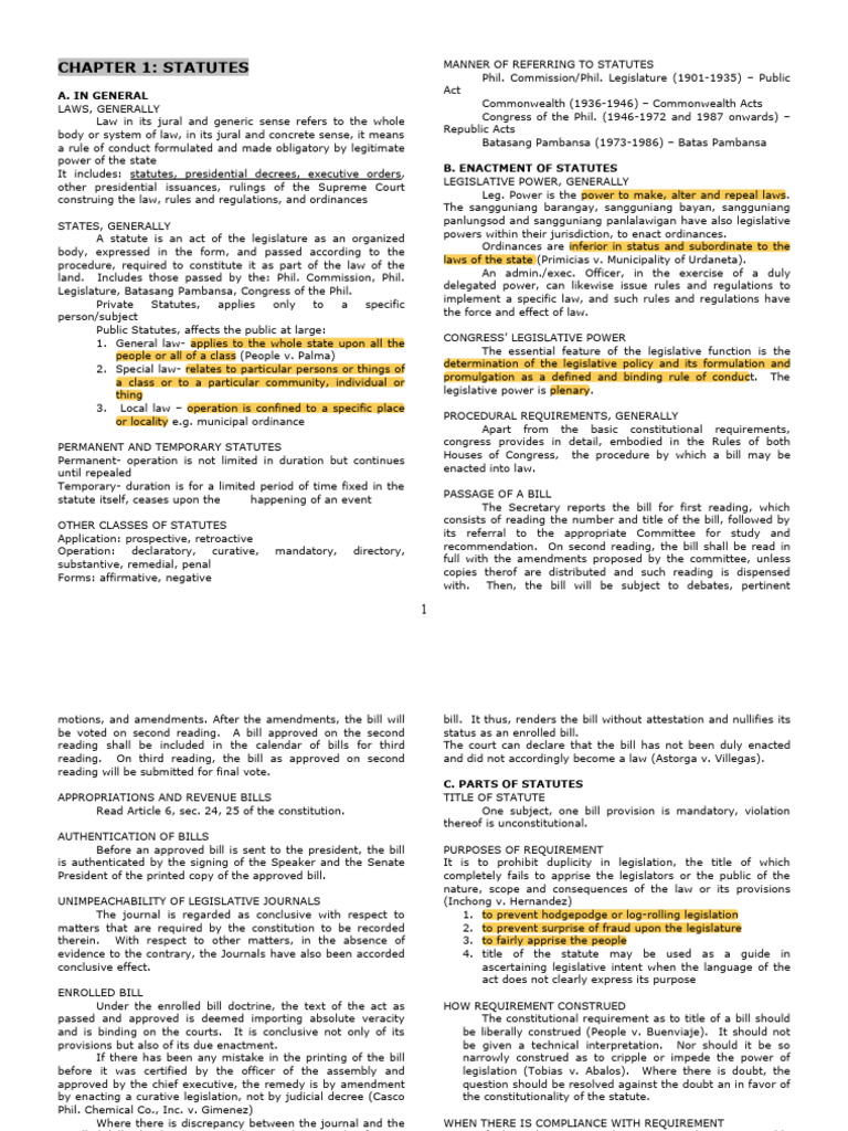 Understanding Statutes and Legislation | PDF | Statutory Interpretation ...