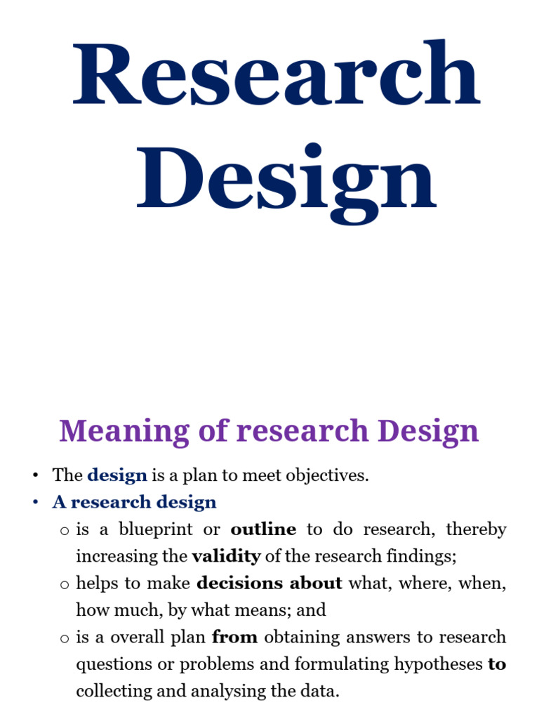 Understanding Research Design Types | PDF | Research Design ...