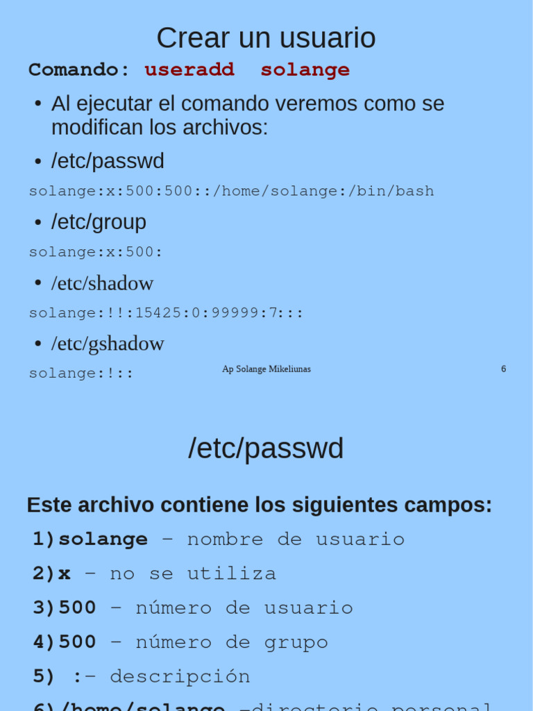 Creación y gestión de usuarios en Linux | PDF | Contraseña | Usuario ...