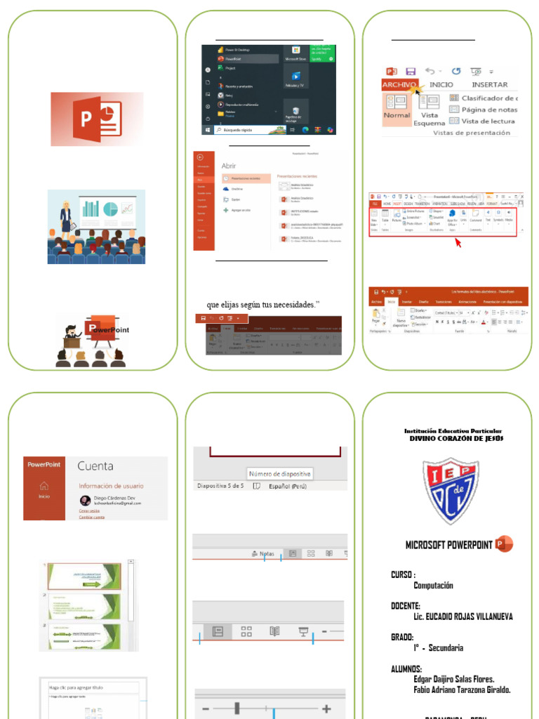 Partes de PowerPoint 2025 | PDF | Microsoft PowerPoint | Microsoft