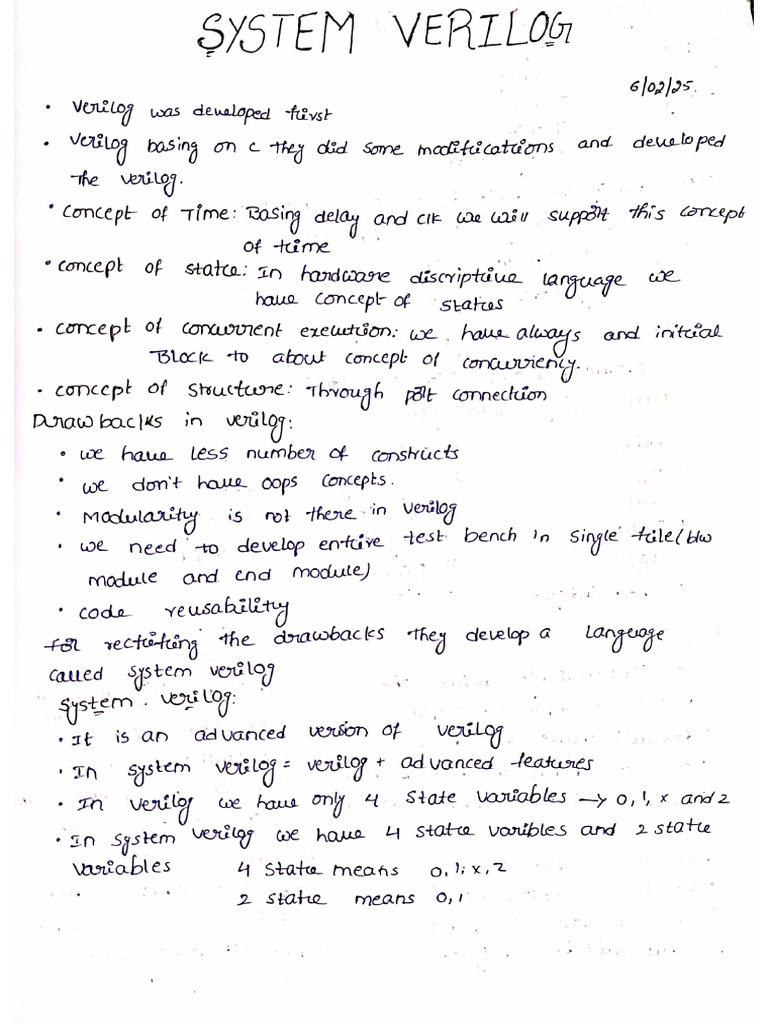 SV Notes | PDF