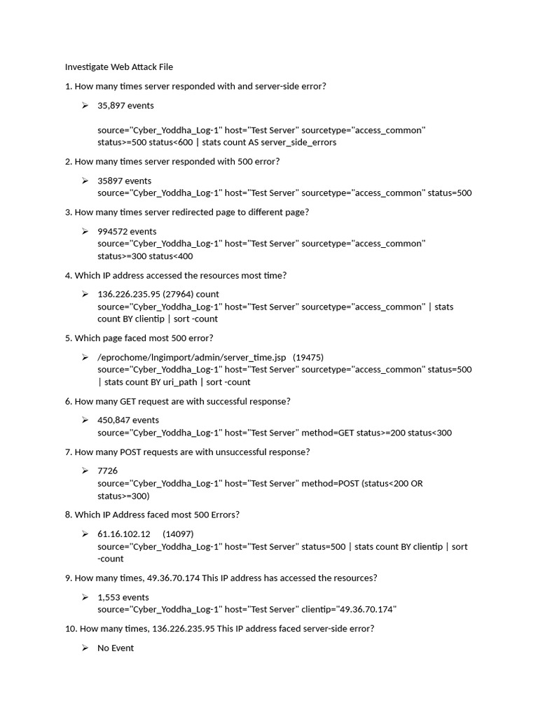 Investigate Web Attack File | PDF