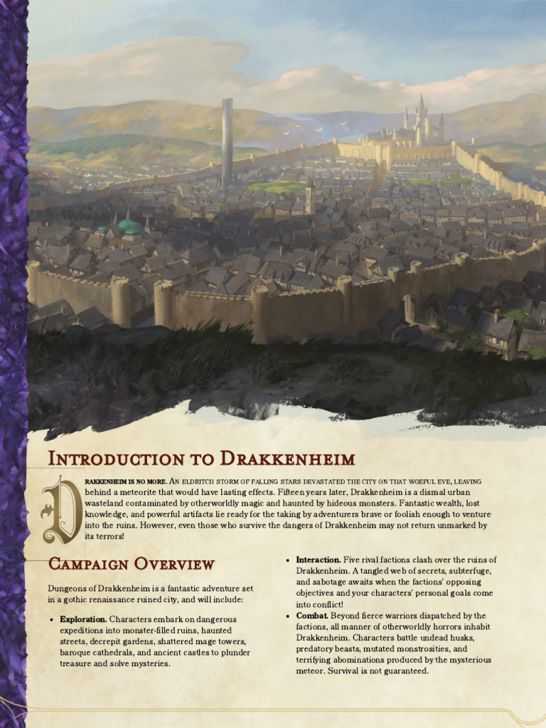00 - Introduction To Drakkenheim | PDF | Magician (Fantasy)
