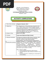Brigada Eskwela 2025-2026 Activities Plan | PDF