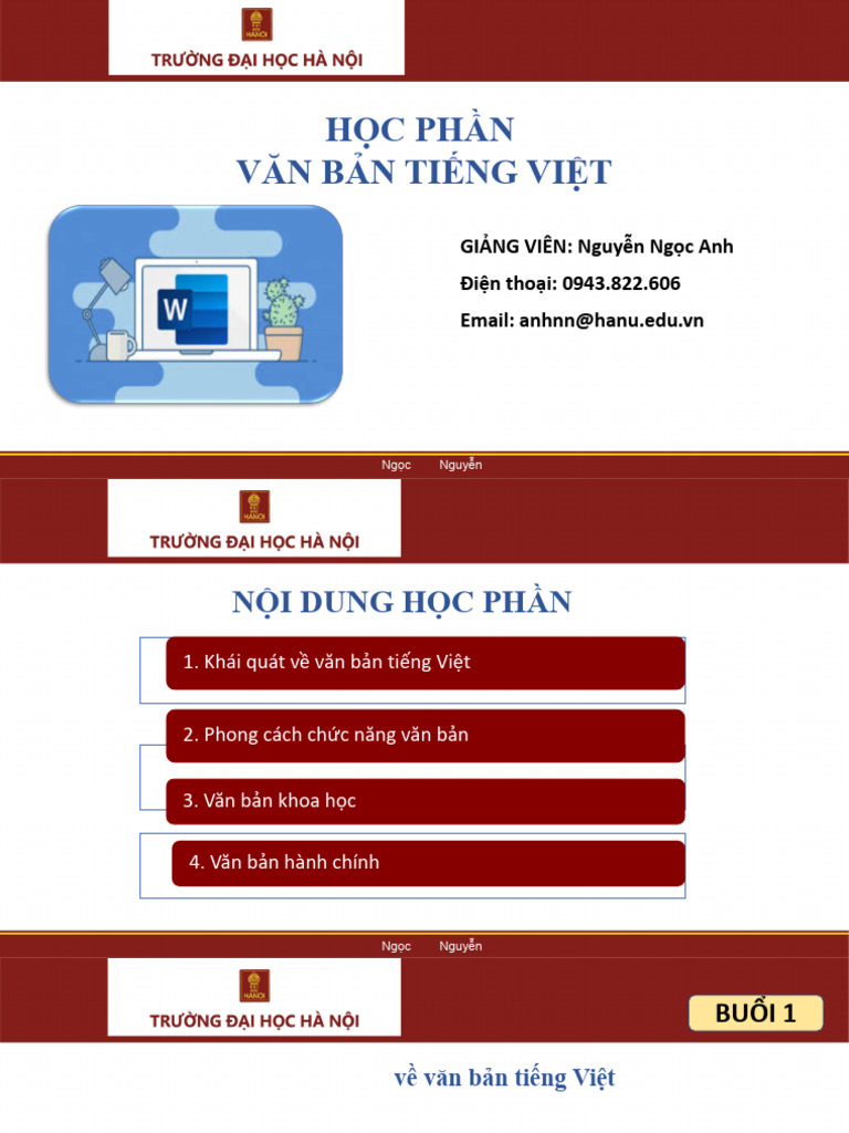 VBTV - Buoi 1 | PDF
