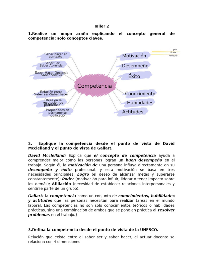 TALLER No 2 | PDF | Enseñando | Aprendizaje