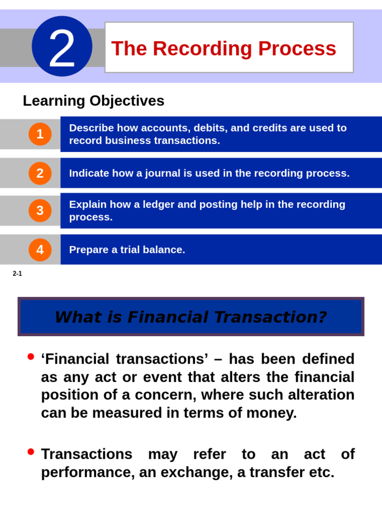 Understanding the Recording Process in Accounting | PDF | Debits And ...