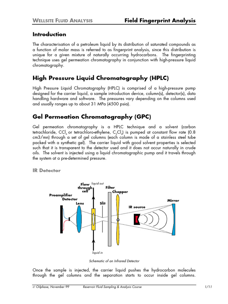 FFA Field Fingerprint Analyser | PDF | Chromatography | High ...