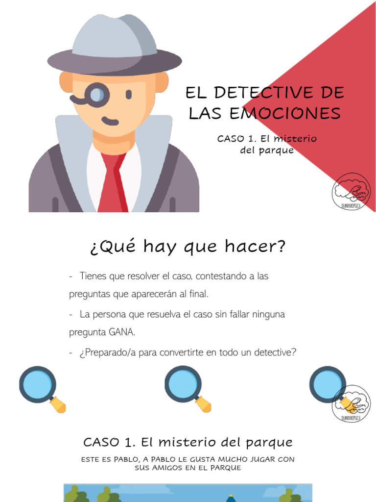 El Detective de Las Emociones. Caso 1 El Misterio Del Parque 2 | PDF