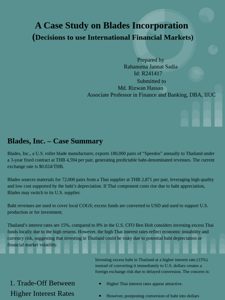 Blades Inc. Financial Strategy Analysis | PDF | Interest | Interest Rates