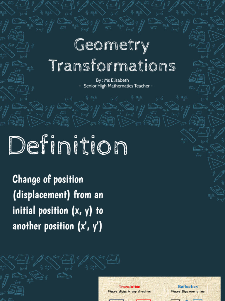 Transformasi Geometri: Penjelasan Rumus | PDF | Cartesian Coordinate ...