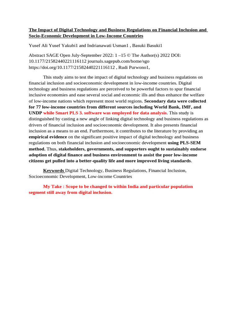 The Impact of Digital Technology | PDF