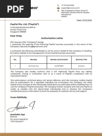 PayPal Authorization Letter Template | PDF