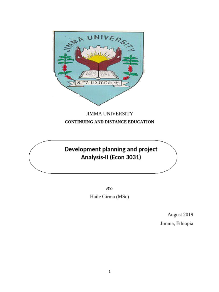 Project Analysis and Development Planning | PDF | Feasibility Study ...
