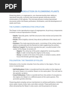 Flowering Plant Reproduction Diagrams | PDF