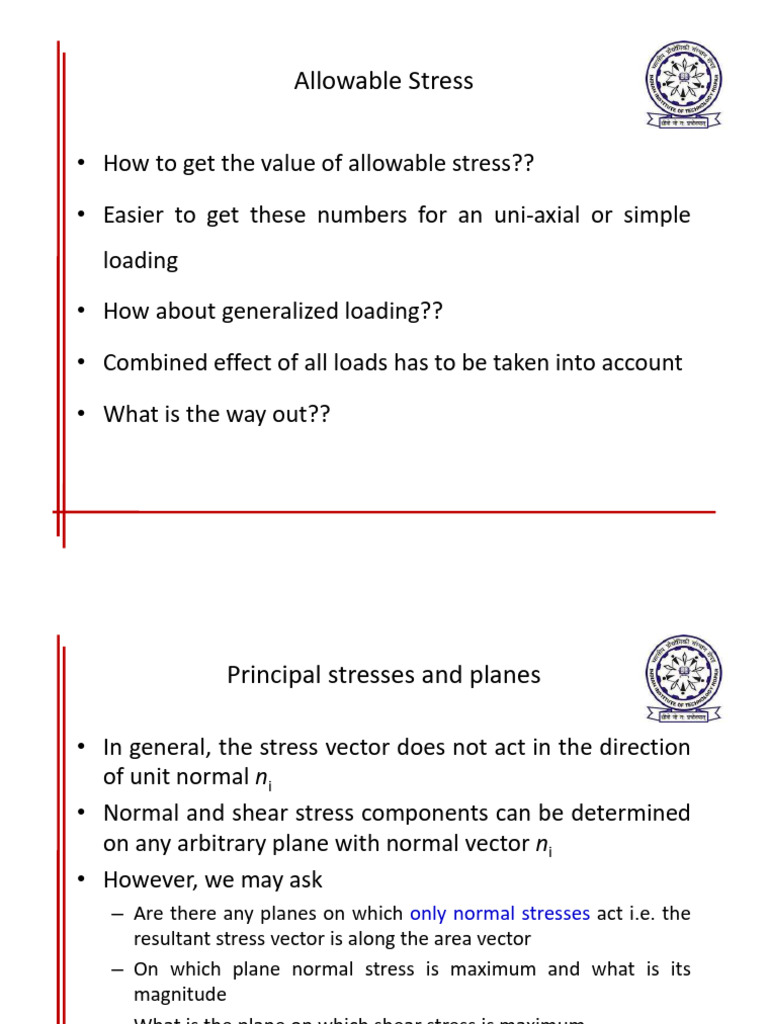 Principal Stresses and Mohr's Circle | PDF | Stress (Mechanics ...