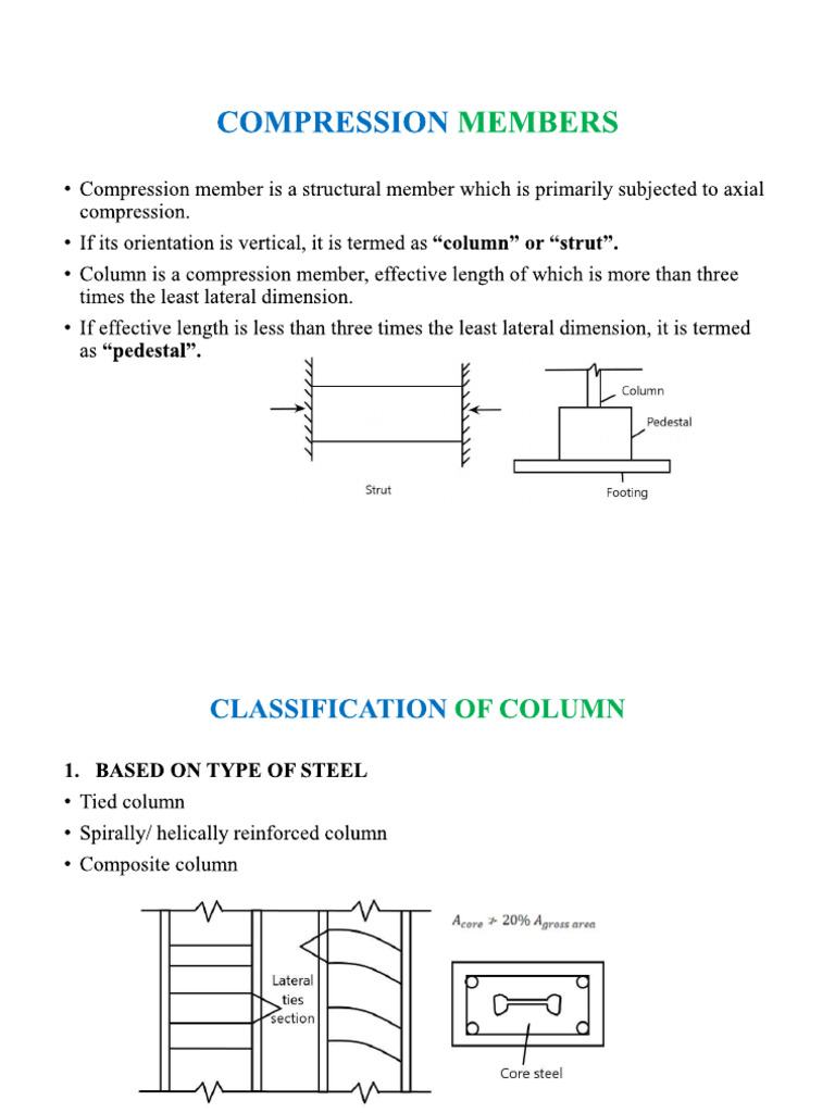 Compression Member Part 1 | PDF
