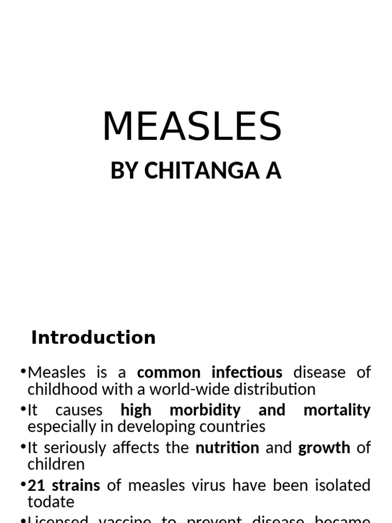 Understanding Measles: Symptoms and Management | PDF | Measles | Infection