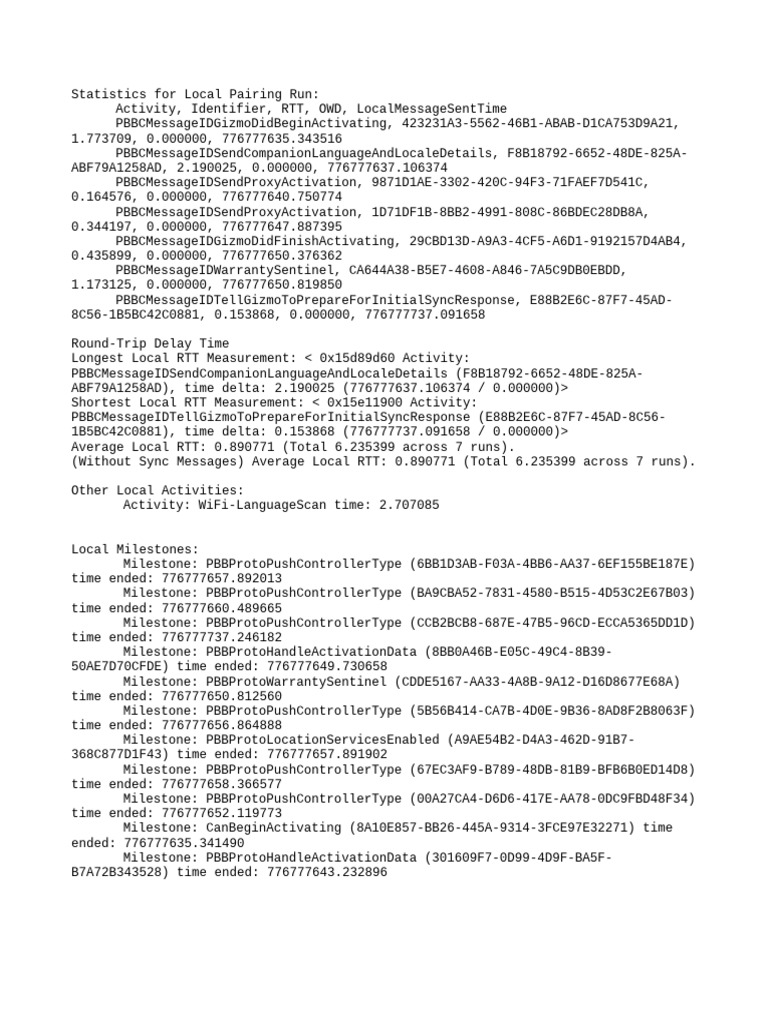 Bridge Pair Performance Report 776777949.756110 | PDF | Data ...