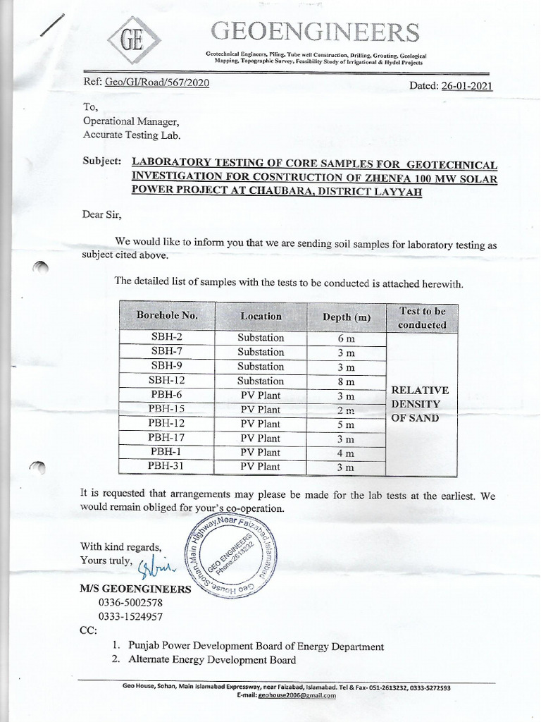Letter For Testing | PDF