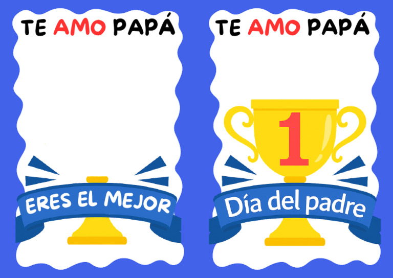 Plantilla para Niños Por El Dia Del Padre | PDF