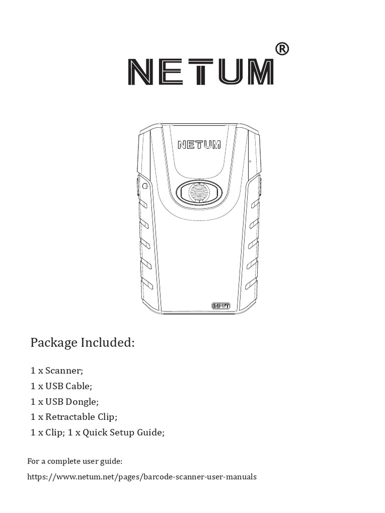 Quick Setup Guide for Netum Scanners | PDF | Computer Keyboard | Image ...