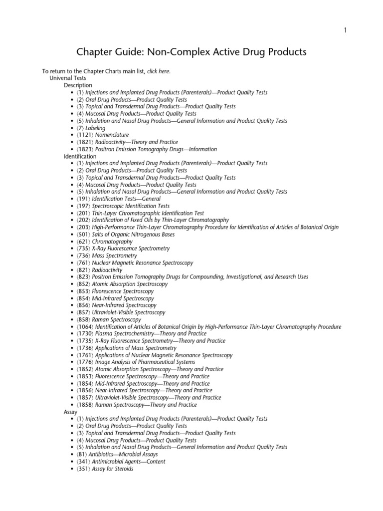 Non-Complex Active Drug Products Guide | PDF | Spectroscopy ...