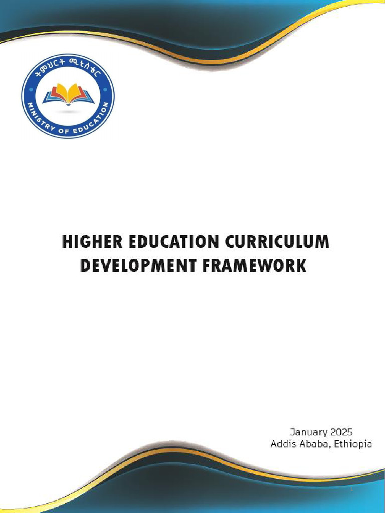 Ethiopia Higher Education Curriculum Framework | PDF | Curriculum ...
