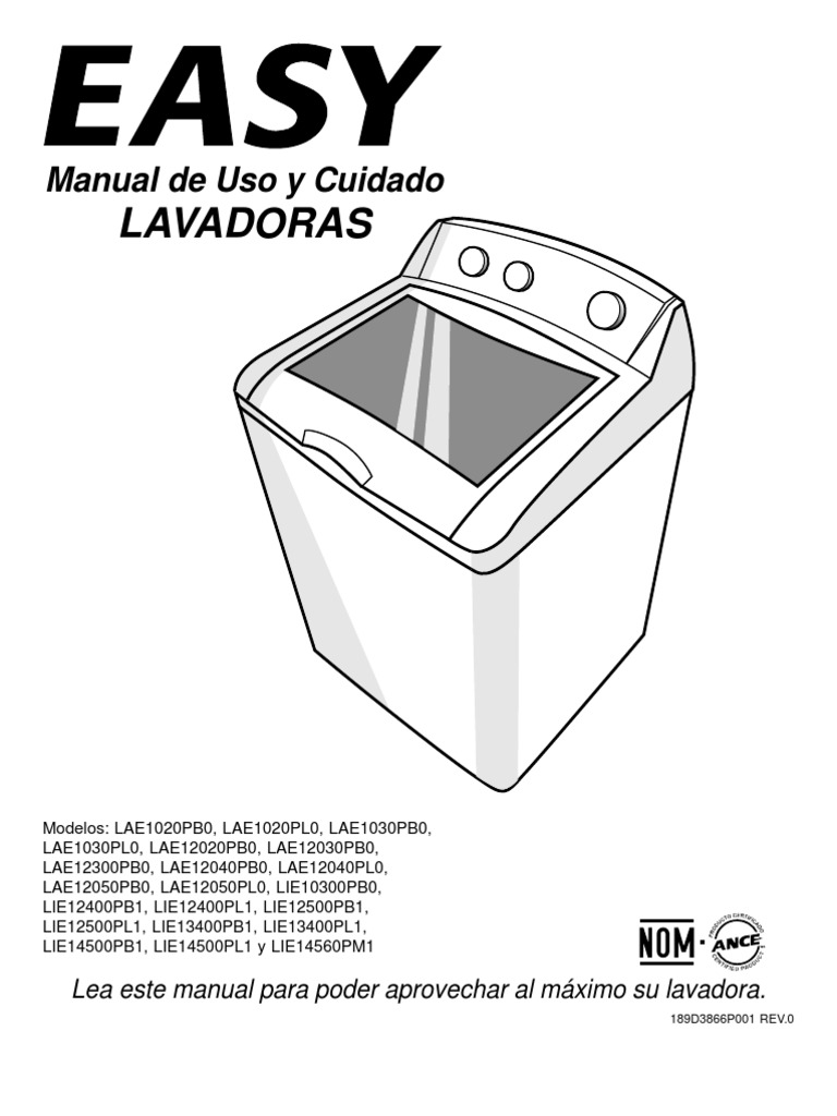 Manual Lavadora Lavadora Detergente
