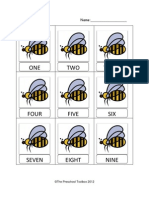 Bee Number Words and Numbers