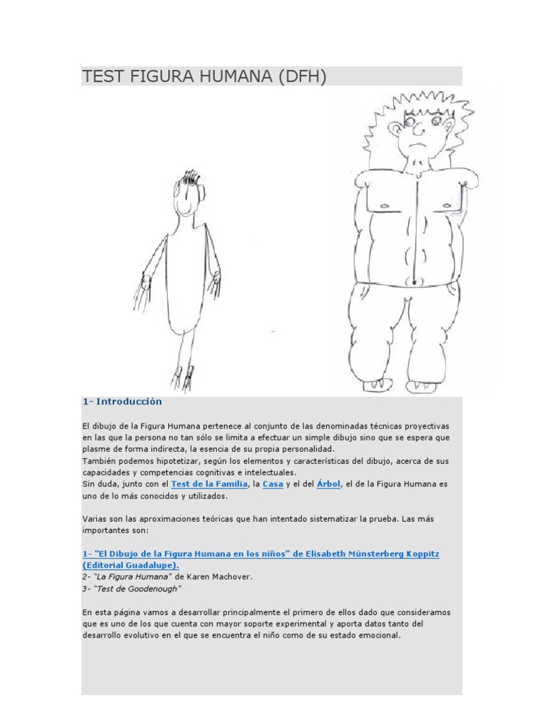 Test de la Figura Humana en Psicología | PDF | Adultos | Las emociones