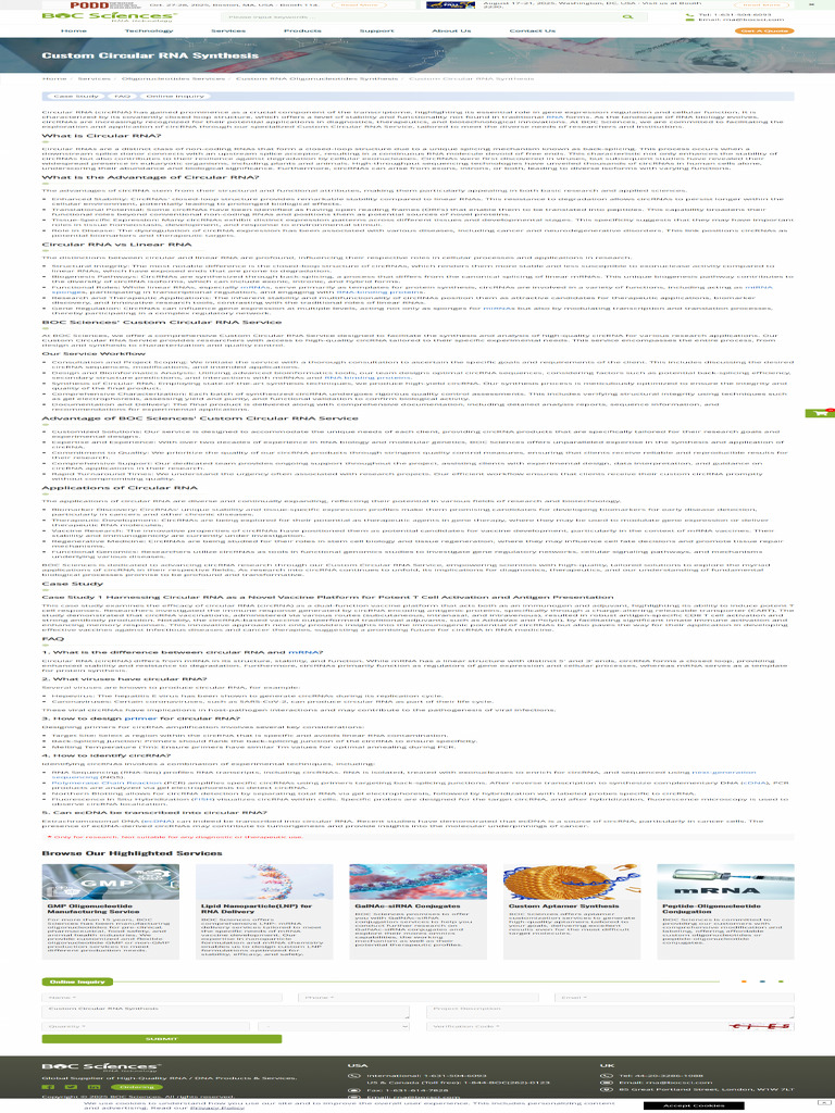 Custom Circular Rna Synthesis Pdf