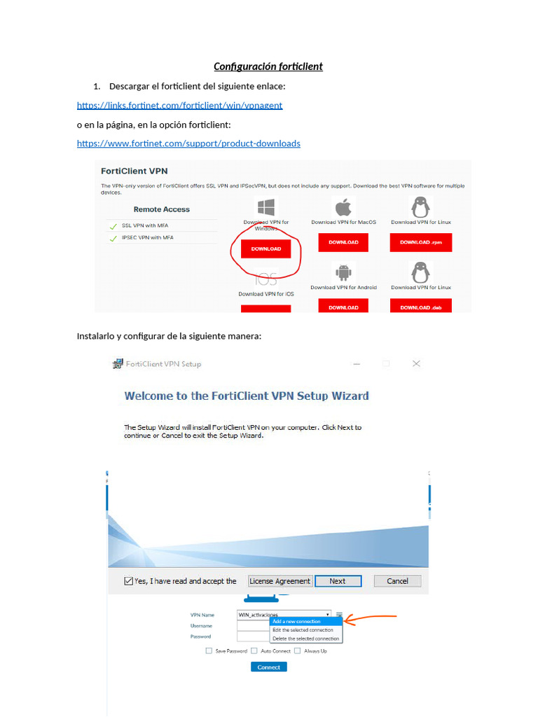 Configuración Forticlient v2 | PDF