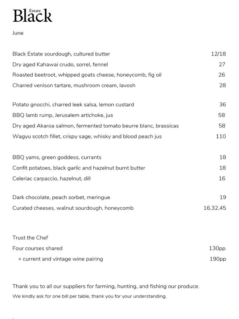 Seasonal Fine Dining Menu Highlights | PDF