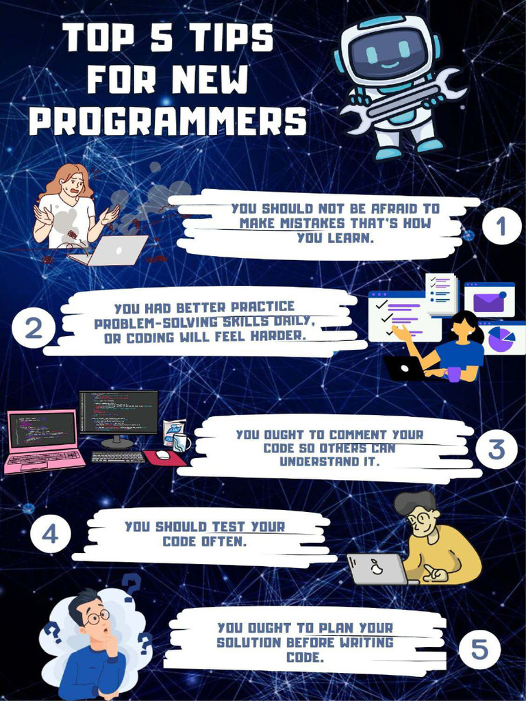Poster Top Tips 5 New Programmer | PDF