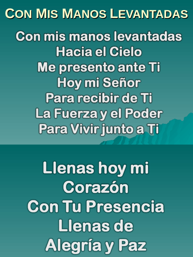 Con Mis Manos Levantadas | PDF