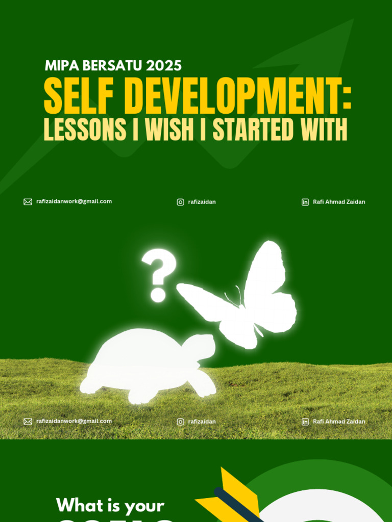 Essential Self Development Lessons | PDF