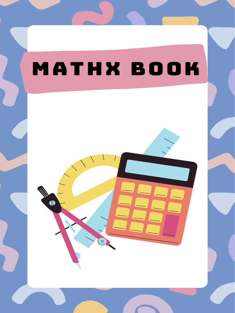 Pastel Geometric Math Book Cover | PDF