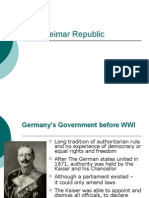 The Weimar Republic