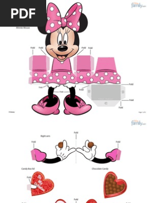 Minnie Valentine Candy Box Printable 0110