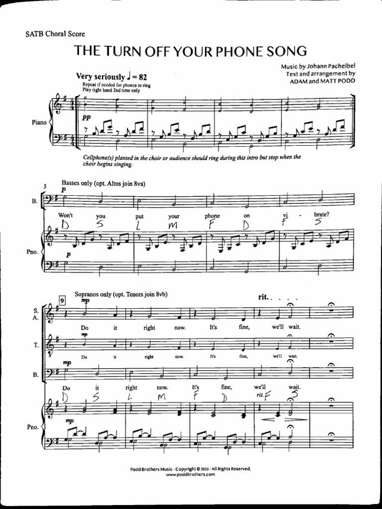 SATB Choral Score | PDF