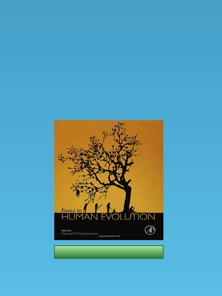 (Ebook) Basics in Human Evolution by Muehlenbein, Michael P ISBN ...