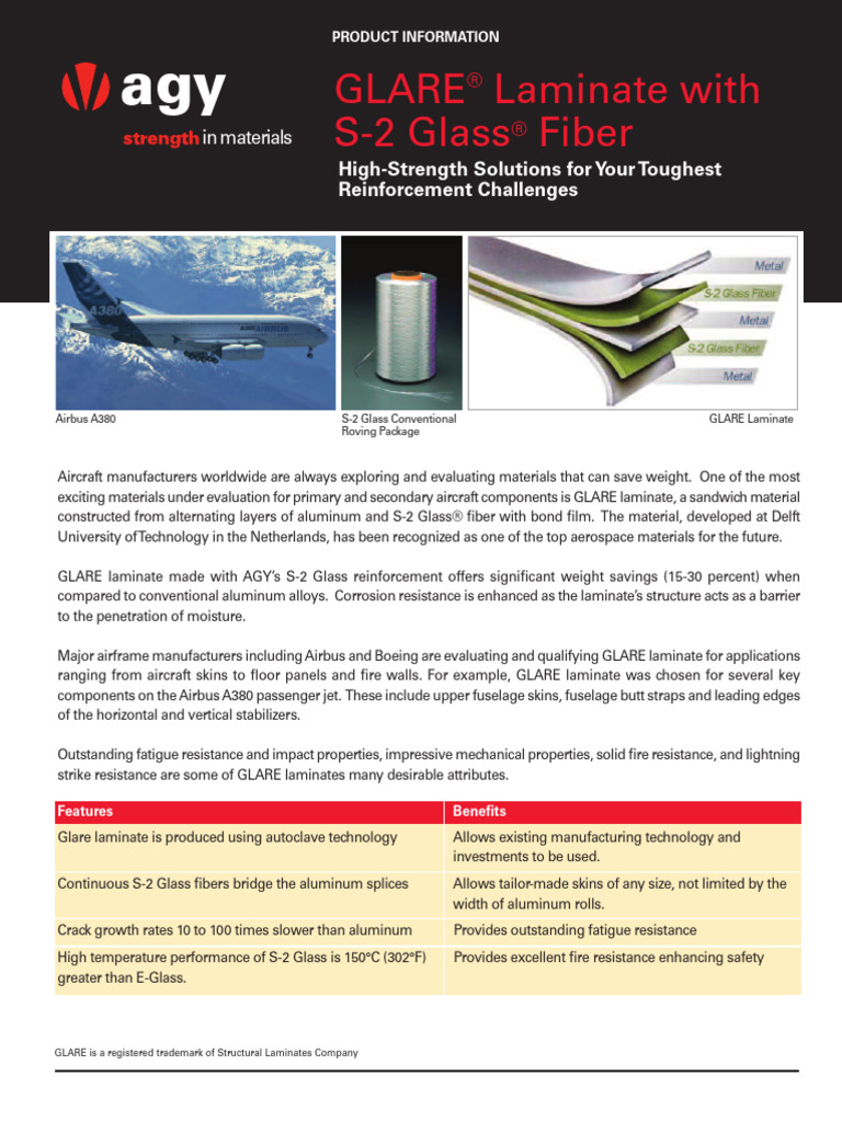 GLARE® Laminate for Airbus A380 | PDF | Materials | Building Materials
