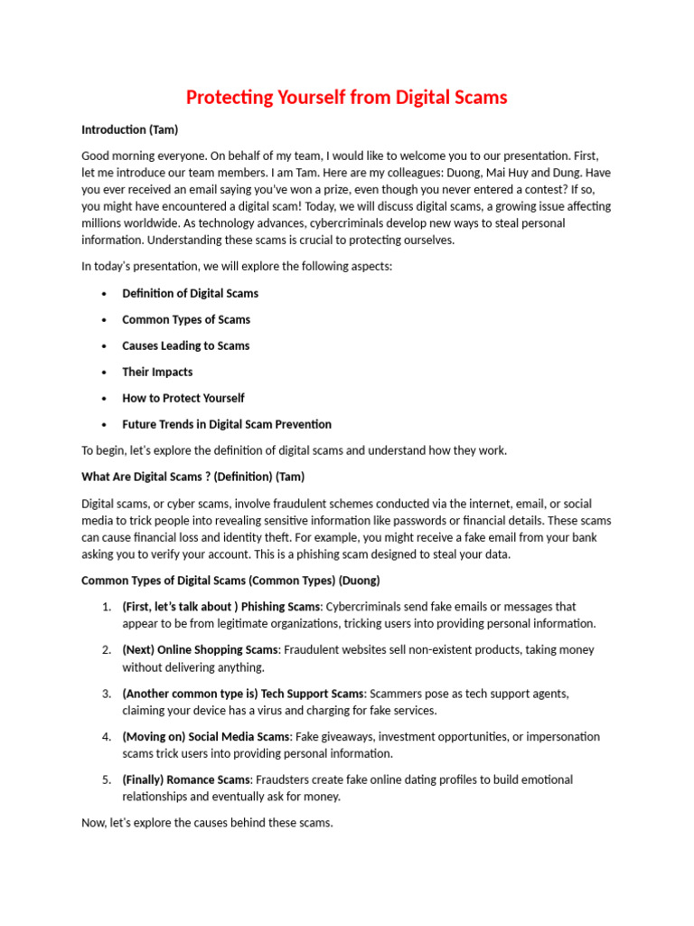 How to Protect Against Online Scams | PDF | Computer Security | Security