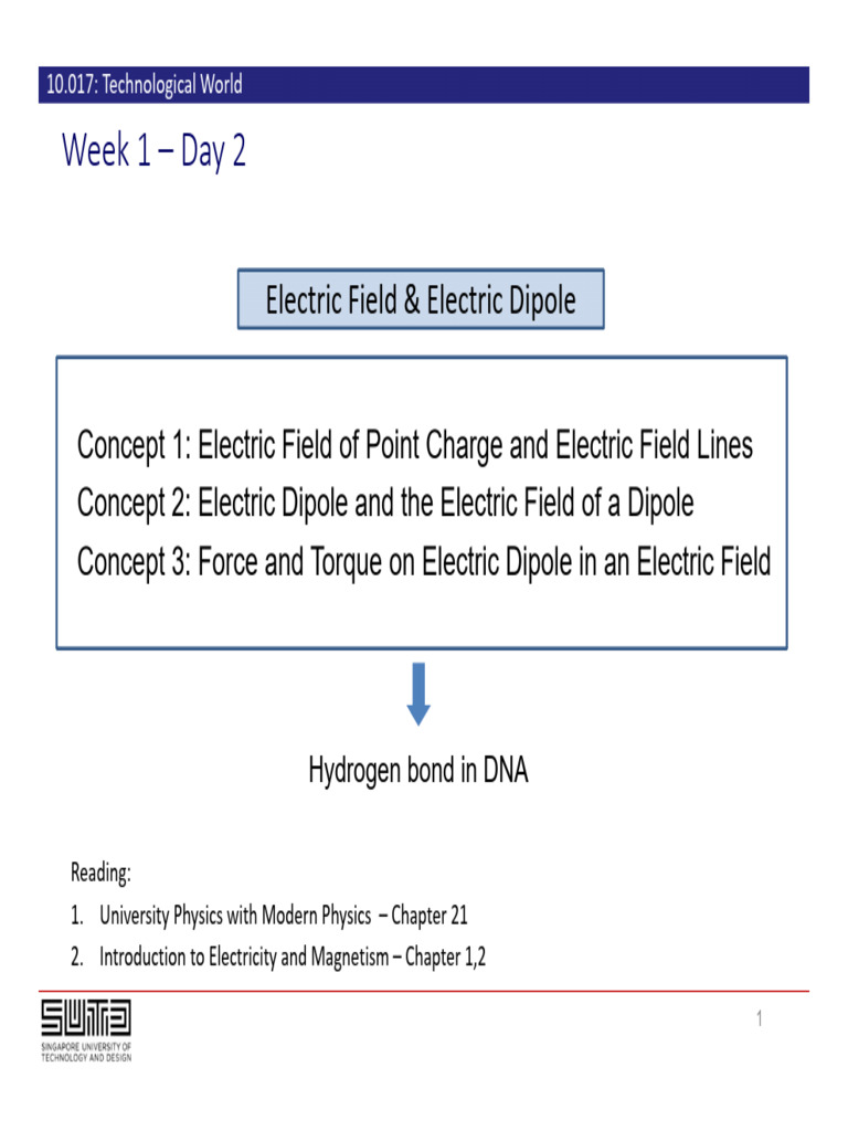 Electric Fields and Dipoles Explained | PDF | Intermolecular Force ...