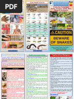 Awareness Safety Talk SNAKE HAZARDS | PDF | Snake | Venomous Snakes