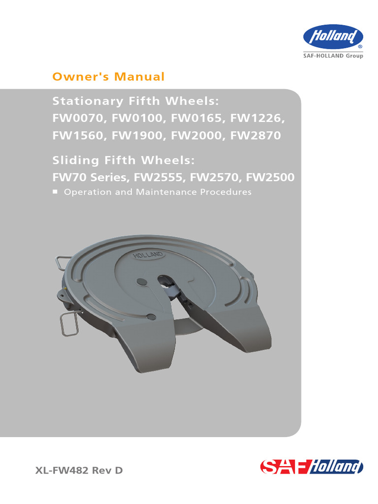 5th Wheel Holland Manual en US PDF Tractor Trailer (Vehicle) 5th Wheel Holland Manual en US PDF Tractor Trailer (Vehicle)