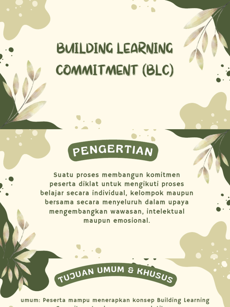 Membangun Komitmen Belajar Efektif | PDF