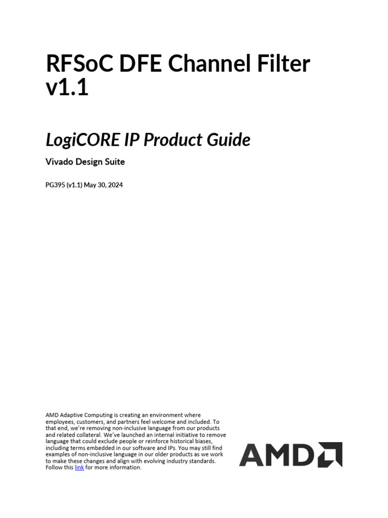 RFSoC DFE Channel Filter Guide | PDF | Input/Output | Filter (Signal ...