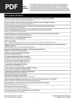 ASP11 Examination Blueprint Updates | PDF | Hazards | Waste
